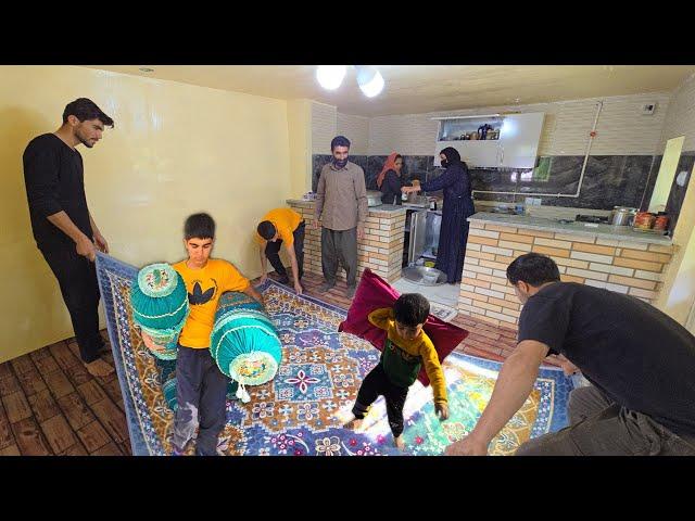 Amir and Family: Decorating Milad's Home with New Carpets and Iftar Celebration!