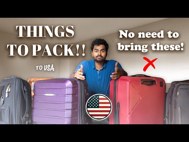 Packing List for USA | MS Students Telugu Guide | What to Pack , What NOT TO  | ️@vsmourya