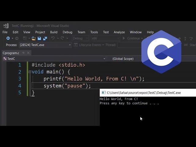 How to Create and Run C Program in Visual Studio