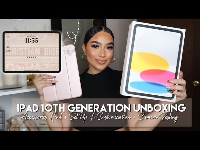 iPad 10th Generation Unboxing and Accessories Haul  Set Up + Customization *Aesthetic ASMR*