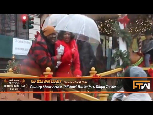 Todd interviews Country Music, The War and Treaty at the 98th Annual Macy's Thanksgiving Day Parade