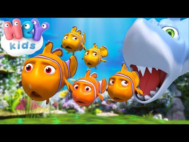 Five Little Fishies  Counting & Numbers Songs for Toddlers | HeyKids - Nursery Rhymes