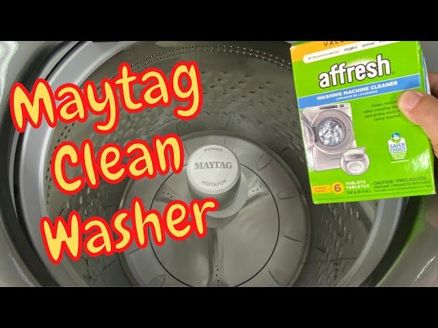 How to Clean a Maytag Top Load Washing Machine with Affresh - MVW8230HC0 | Basic Life Skills