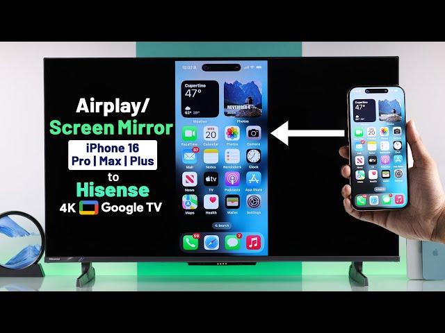 How To Screen Mirror iPhone To Hisense Google Smart TV! [AirPlay]