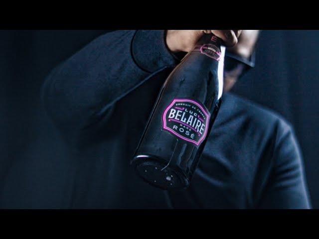 Belaire Rosé. Champagne commercial