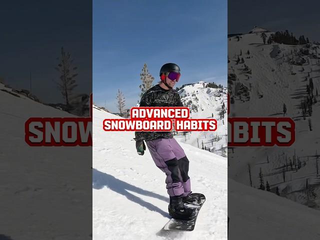Advanced snowboarder habit to improve your turns #snowboarding