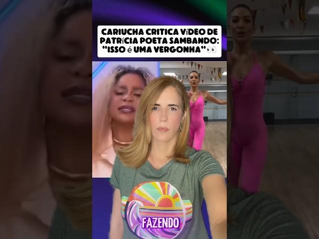 Patrícia Poeta não samba