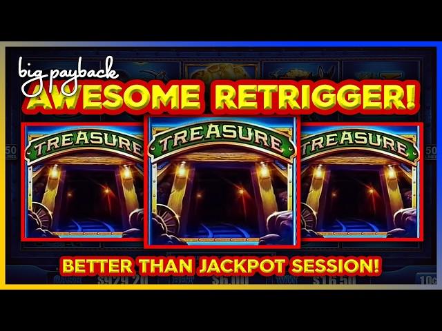 $15/Spin → PROGRESSIVE!!! Enhanced BONUS on Eureka Treasure Train Slots!