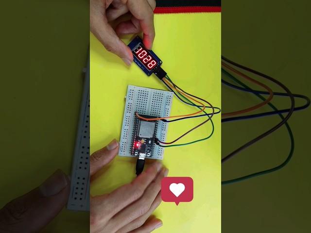 ESP32 Project - Digital Clock  At Home #electronics #shorts