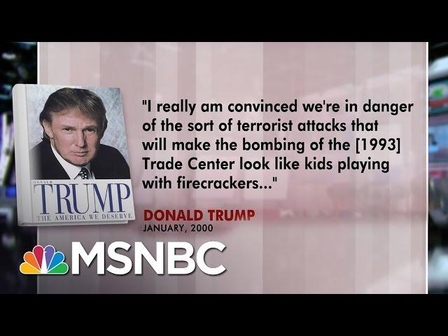 Donald Trump Predicted Large-Scale Terror Attack Before 9/11 In 2000 | Morning Joe | MSNBC
