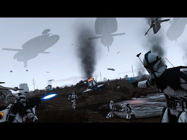 501st LEGION CLONE'S LAST STAND vs HUNDREDS of DROIDS | 1st CEU Zeus Star Wars Clone Wars Arma 3