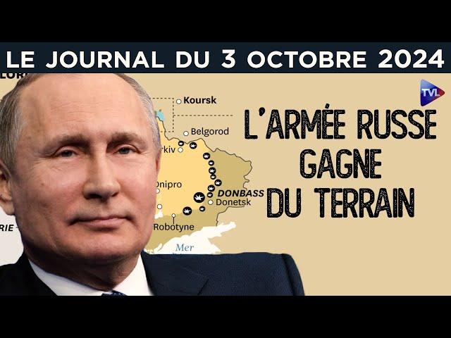 Ukraine : la Russie gagne du terrain - JT du jeudi 3 octobre 2024