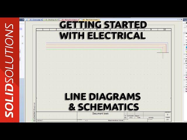 Getting Started with SOLIDWORKS Electrical - Line diagrams and Schematics