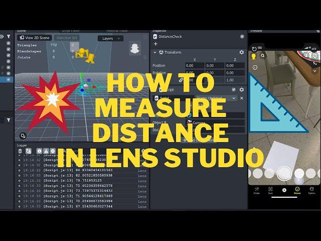 How To Check Distance In Lens Studio | AR Tutorial