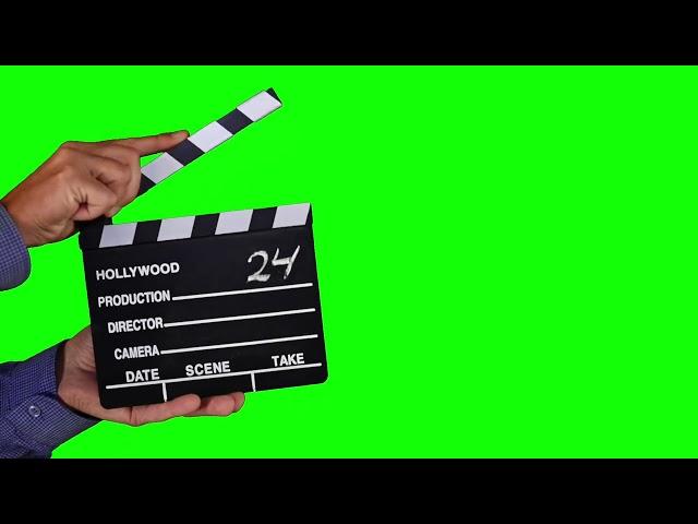 Film Clapperboard Green Screen Effect With Sound