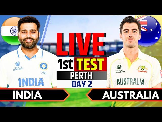 India vs Australia, 1st Test, Day 2 | IND vs AUS Live Match Today | Live Cricket Match Today