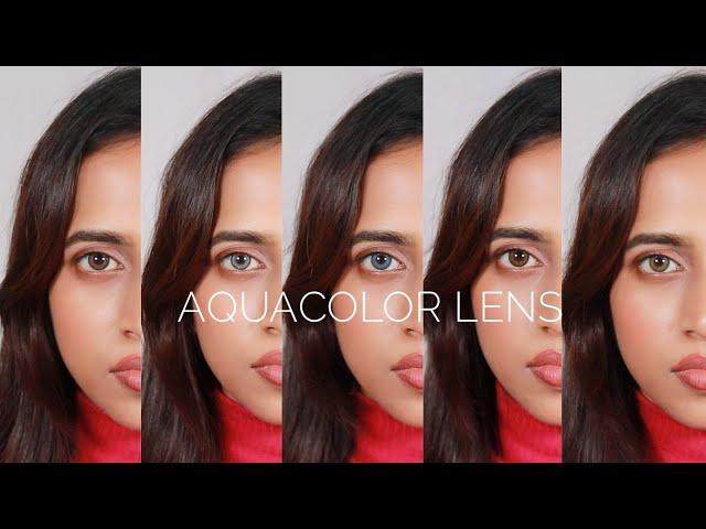 Aqualens : Aquacolor Lens : 5 Best Shades : Only Rs. 120 : Trial Only Rs. 99 : 1 Day Lens