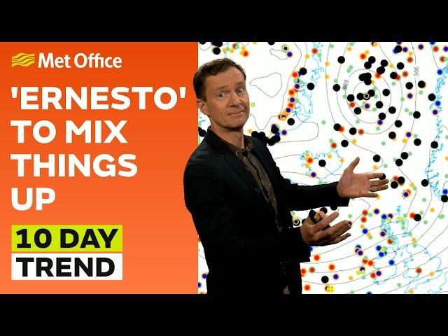 10 Day Trend 14/08/2024 – How could Ernesto impact the UK? – Met Office weather forecast UK