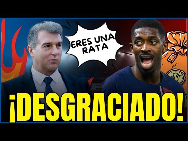 DEMBELE DENUNCIA Y PIDE MAS DINERO AL FC BARCELONA