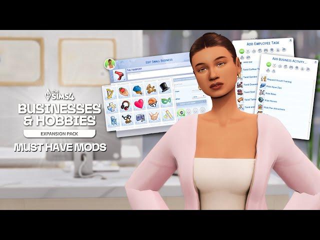 Must Have Mods for The Sims 4 Businesses & Hobbies Pack!