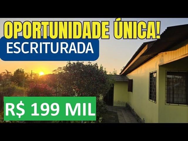 [603]CHACRINHA ESCRITURADA COM CASA 3 QUARTOS, LUZ, ÁGUA, POMAR, JARDIM E POÇO ARTESIANO R$199 MIL