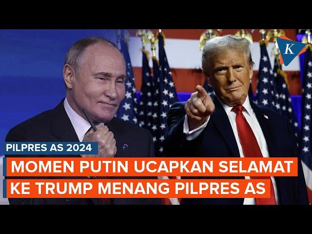 Momen Putin Ucapkan Selamat ke Trump Menang Pilpres AS 2024