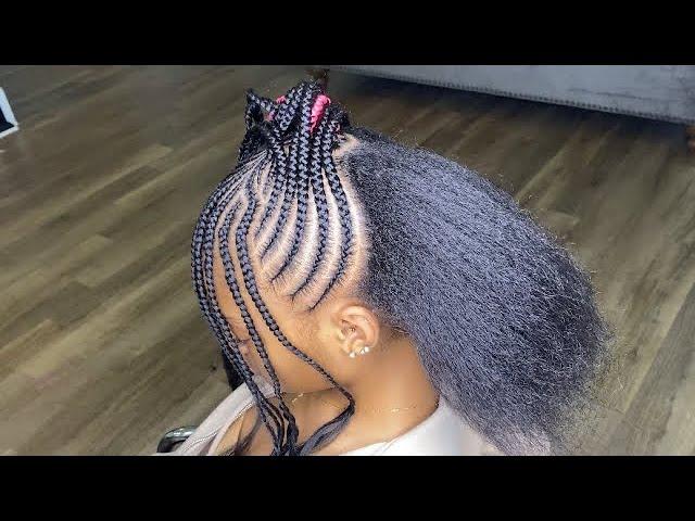 Braided Updo w/ Bangs Using Esha Slick n Slay Edge & Braid Gel