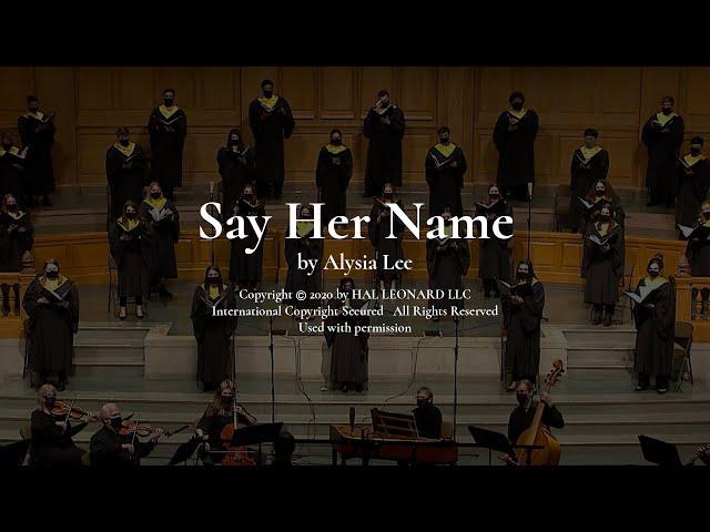 Say Her Name by Alysia Lee