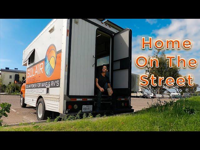 Living on the Streets of San Diego, California in my U-Haul conversion Van