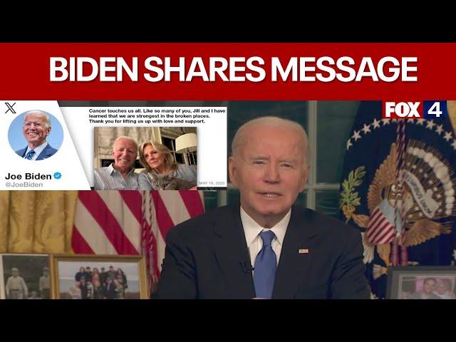 Former President Joe Biden on his cancer diagnosis