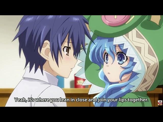 Date a Live | Shidou Teach Yoshino That How to Kiss