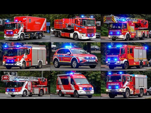 [CHEMIEWERK IN FLAMMEN] - WERKFEUERWEHREN & Überörtliche Kräfte auf EINSATZFAHRT in Duisburg!