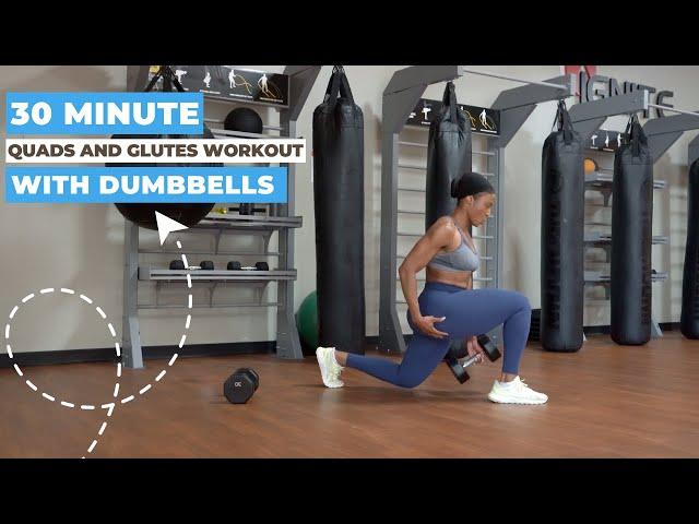 30 Minute Dumbbell Quads and Glutes