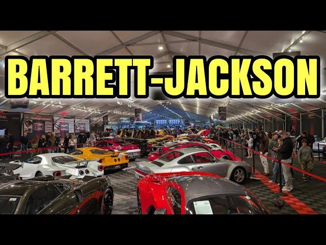 BARRETT-JACKSON  SCOTTSDALE  WALK THRU  - CLASSIC CARS FOR SALE 2025