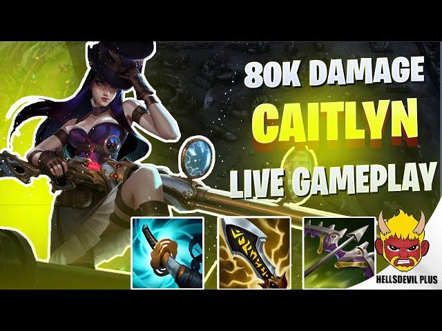 I DID 80K DAMAGE AS CAITLYN WITH BROKENSUPPORT! - Wild Rift HellsDevil Plus Gameplay