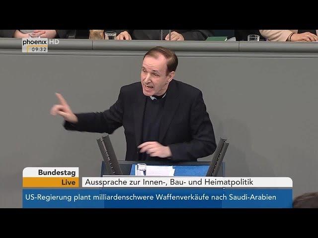 Horst Seehofer und Gottfried Curio im Bundestag zur Innen-, Bau- und Heimatpolitik | 23.03.2018