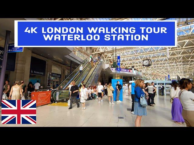 4K London walking Tour: Waterloo Station