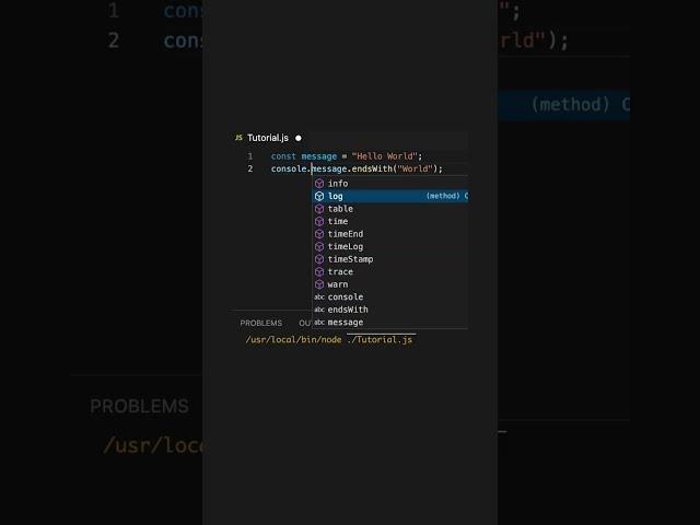 JavaScript: How to use the .endsWith() method to confirm a string ends with specific characters