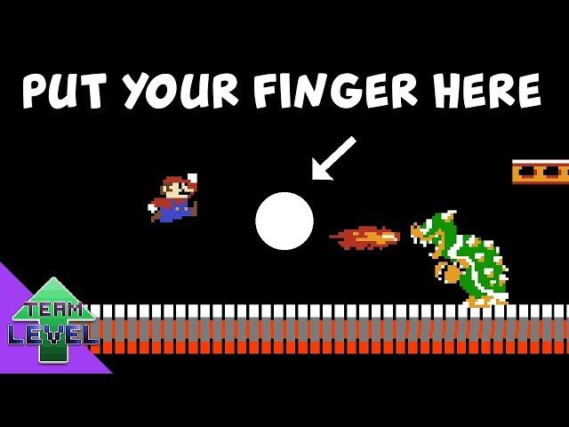 Put your finger here - Super Mario Bros. Edition