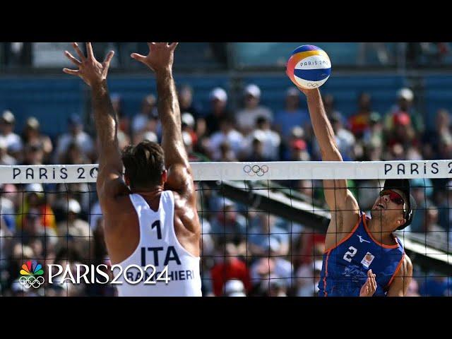 Italy's first-set comeback leads to competitive win over Netherlands | Paris Olympics | NBC Sports