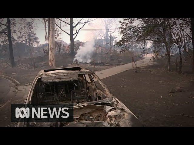 Scenes of destruction as homes in Conjola Park razed by bushfire | ABC News