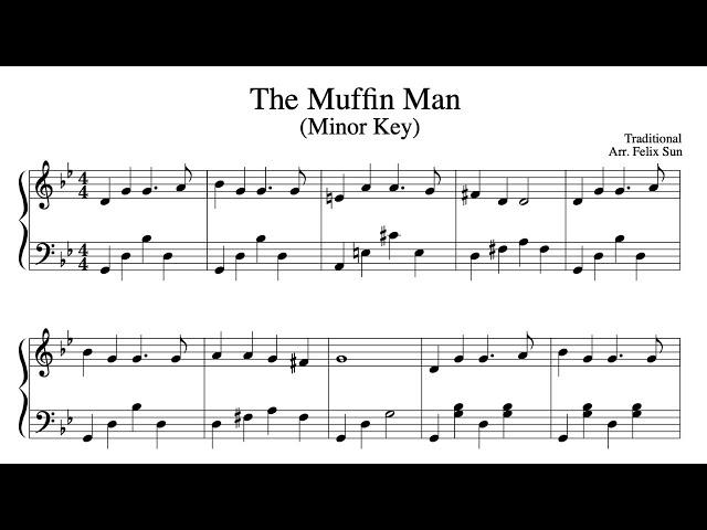 What if "The Muffin Man" were minor? (ADVANCED Piano Solo) | Sheet Music