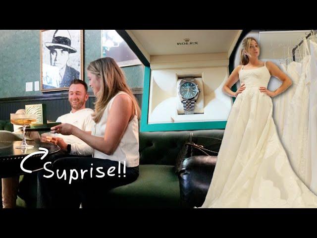 Surprising my fiancé with a Rolex, choosing my wedding dress & an Airstream trip to Joshua Tree!