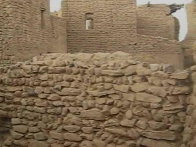 The old town Bawiti in the Bahariya oases in the Western Egyptian desert.