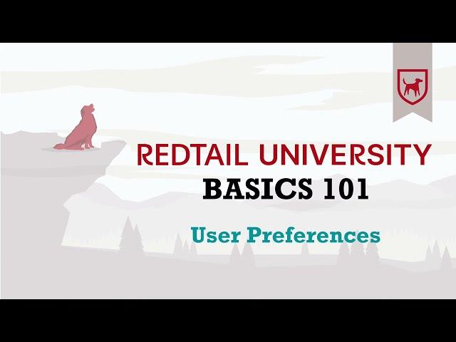 2022 RTU Live Basics 101 - Preferences