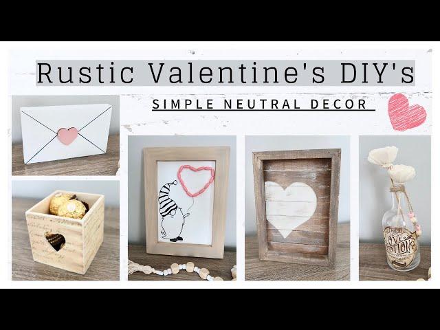 Easy Neutral Rustic Valentine’s DIY’s * Simple $1 Decor You will Love * BlondieNextDoor