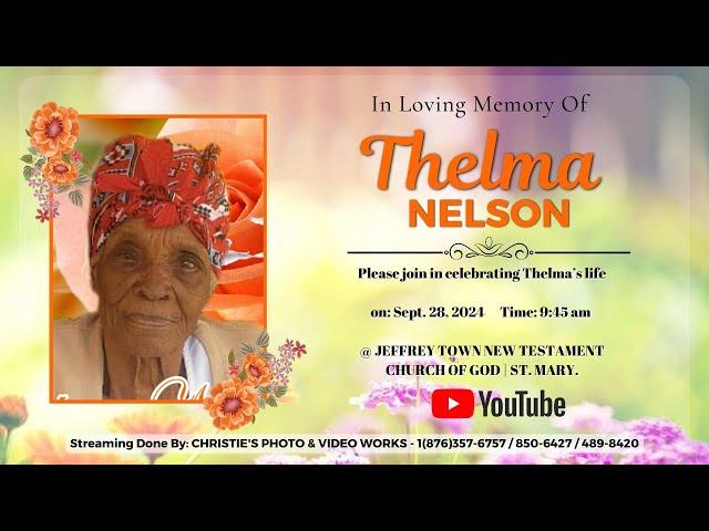 Thelma Nelson Thanksgiving Service Part 2