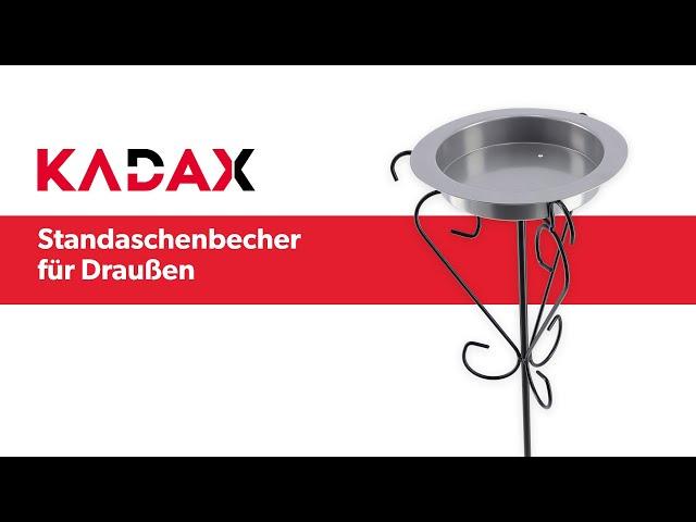 KADAX Standaschenbecher für Draußen