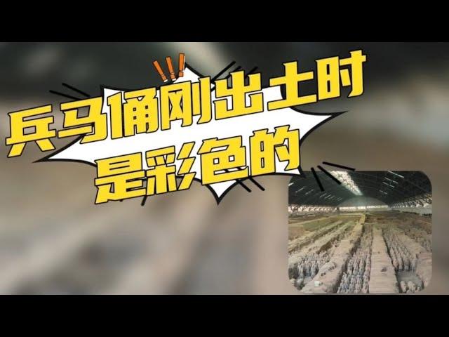 你知道吗？兵马俑刚出土时，其实是彩色的！