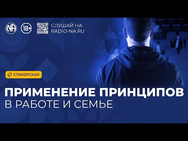 Спикерская «Применение принципов АН в работе и семье» Анонимные Наркоманы